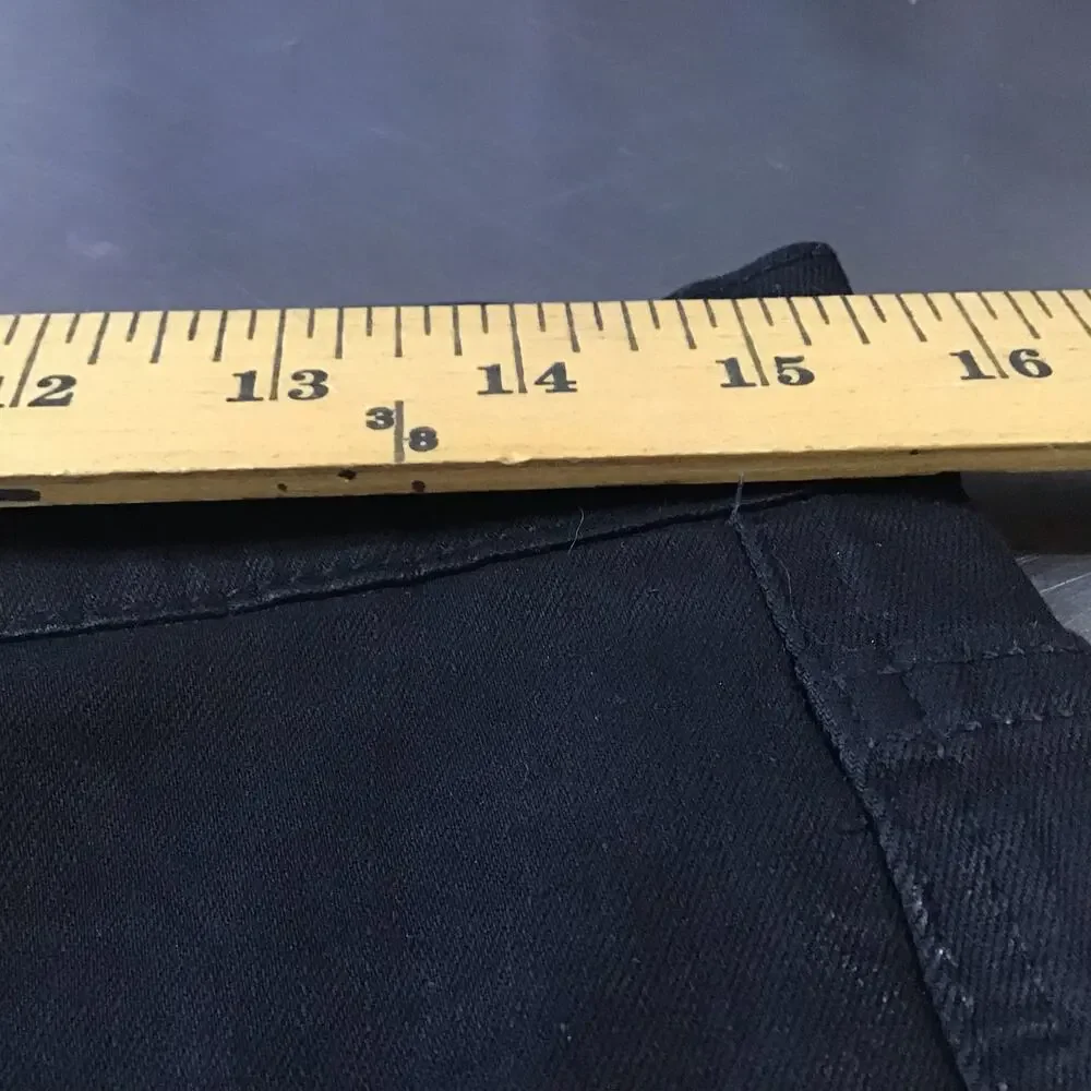 $258 Revolve FRAME Women's Size 29 Lounge Black Jogger Jean in Noir Coated 27 - Picture 8 of 10